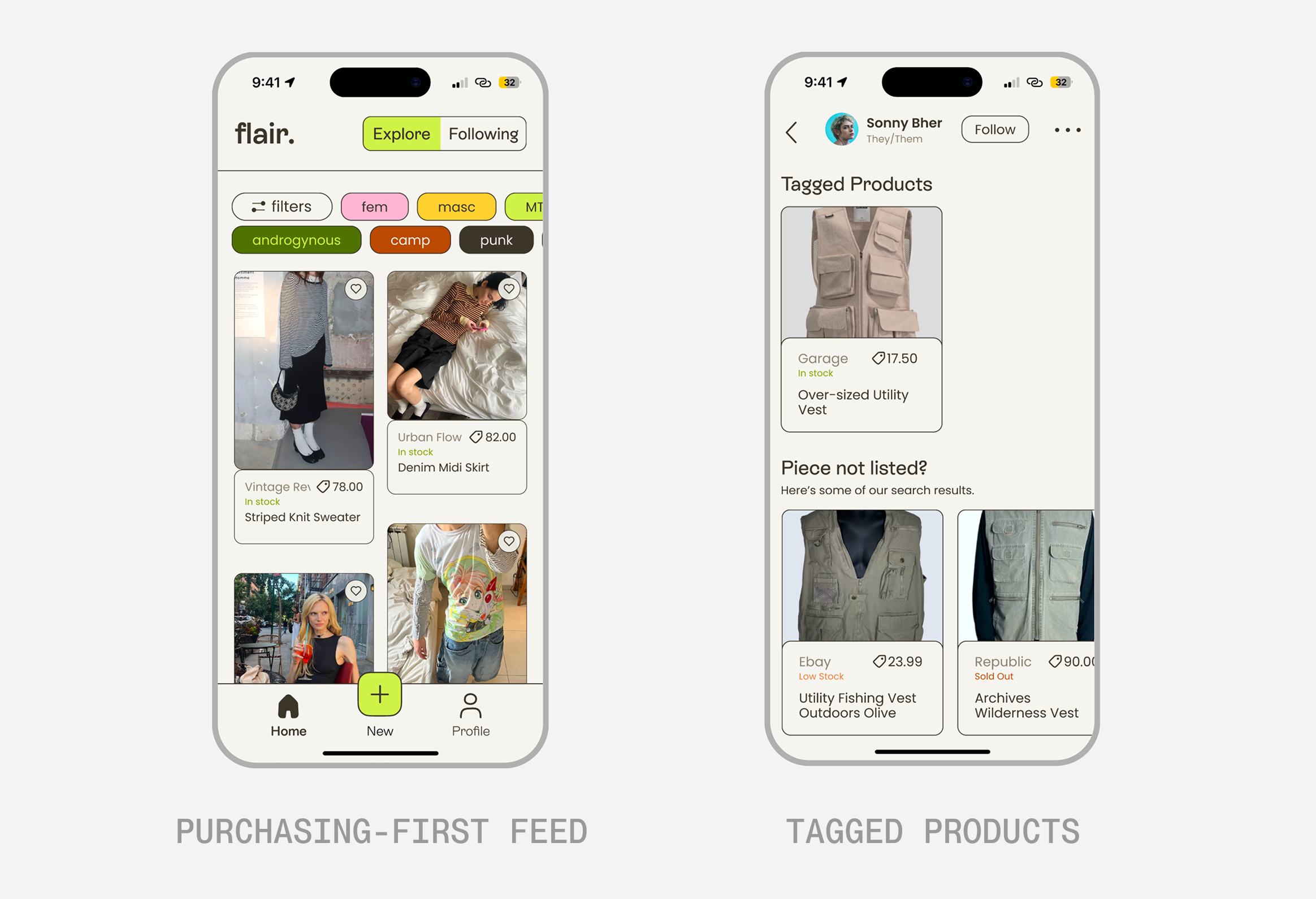Shopping-first feed prototype